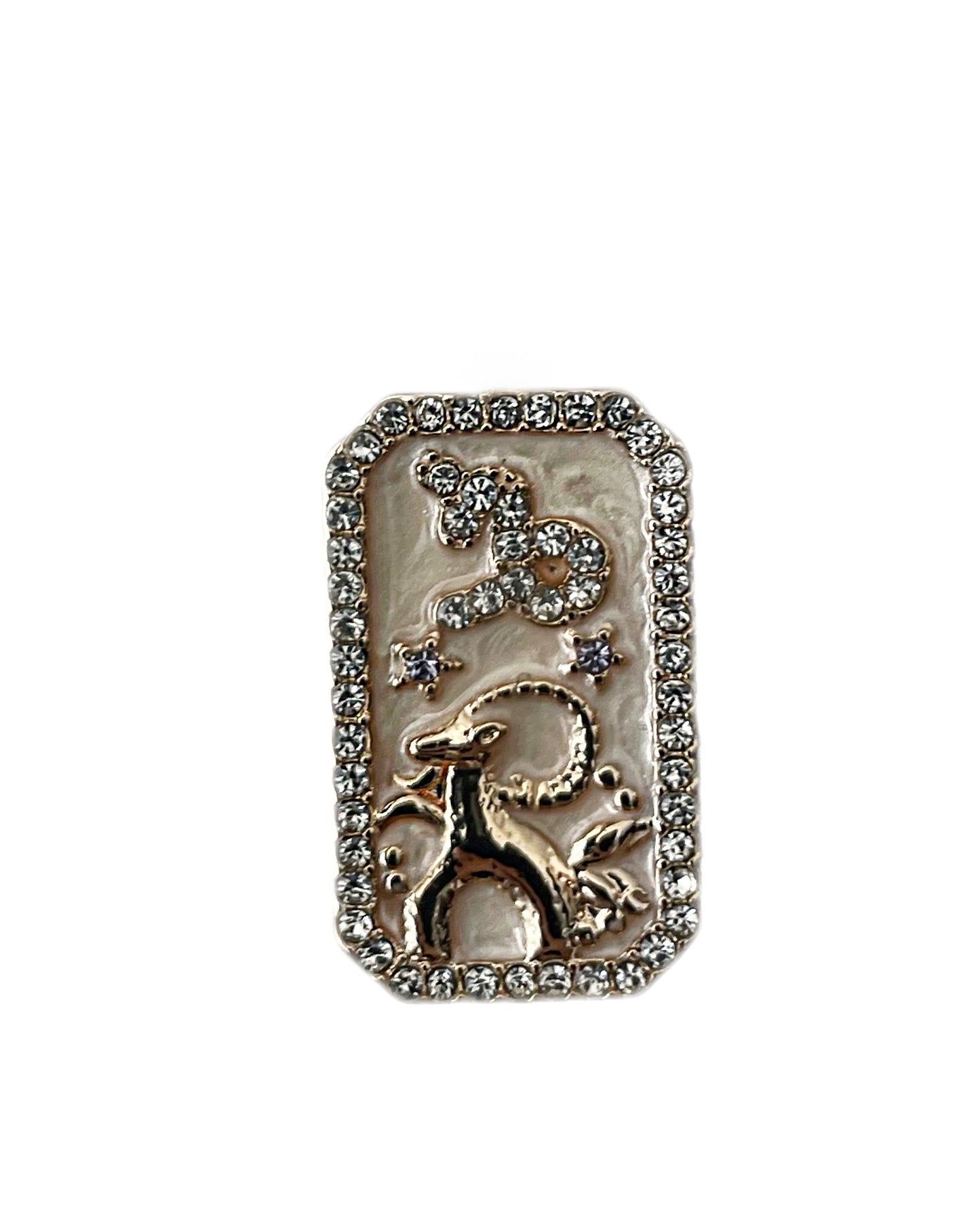 Zodiac Rhinestone Pendant Necklace {view}