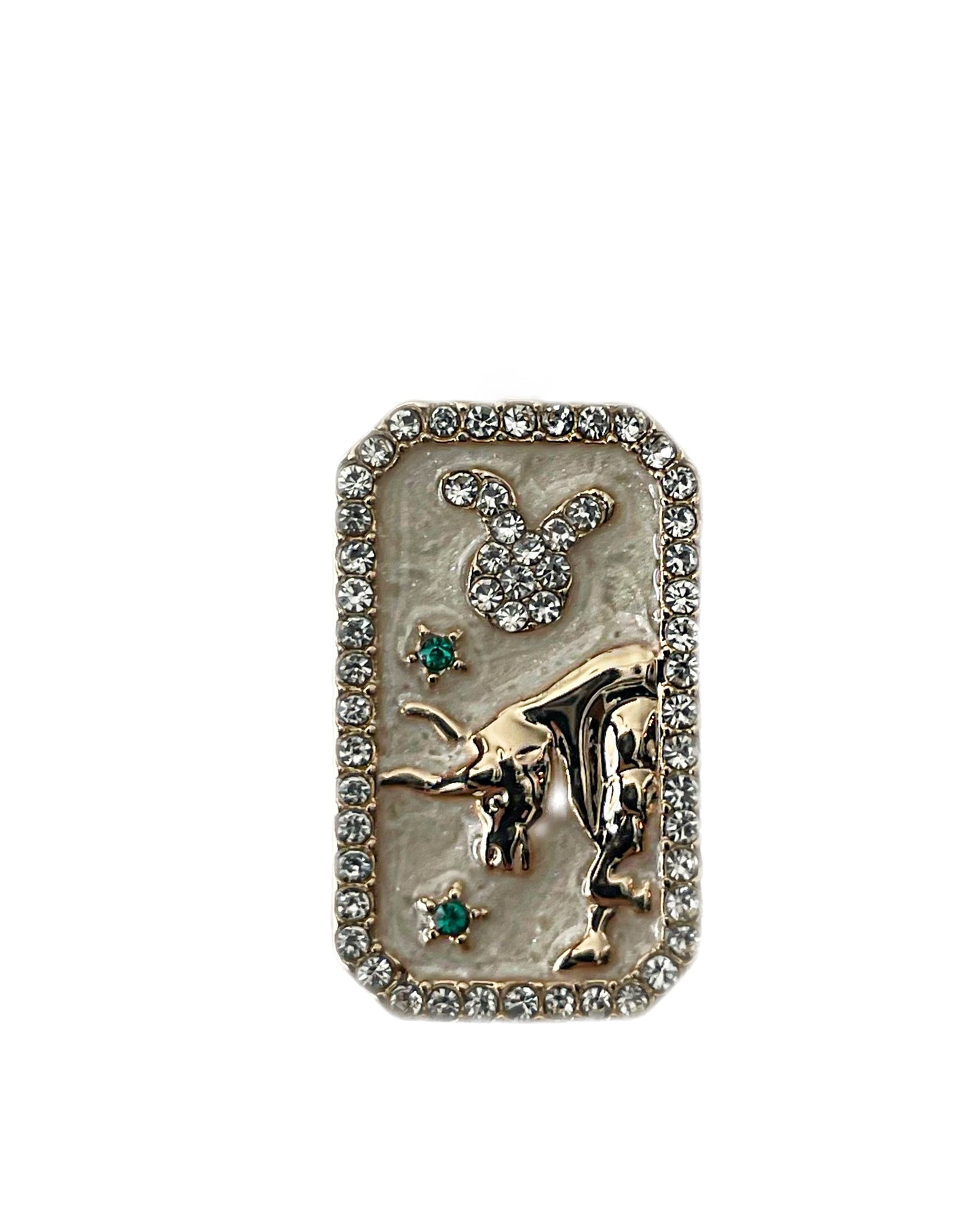 Zodiac Rhinestone Pendant Necklace {view}