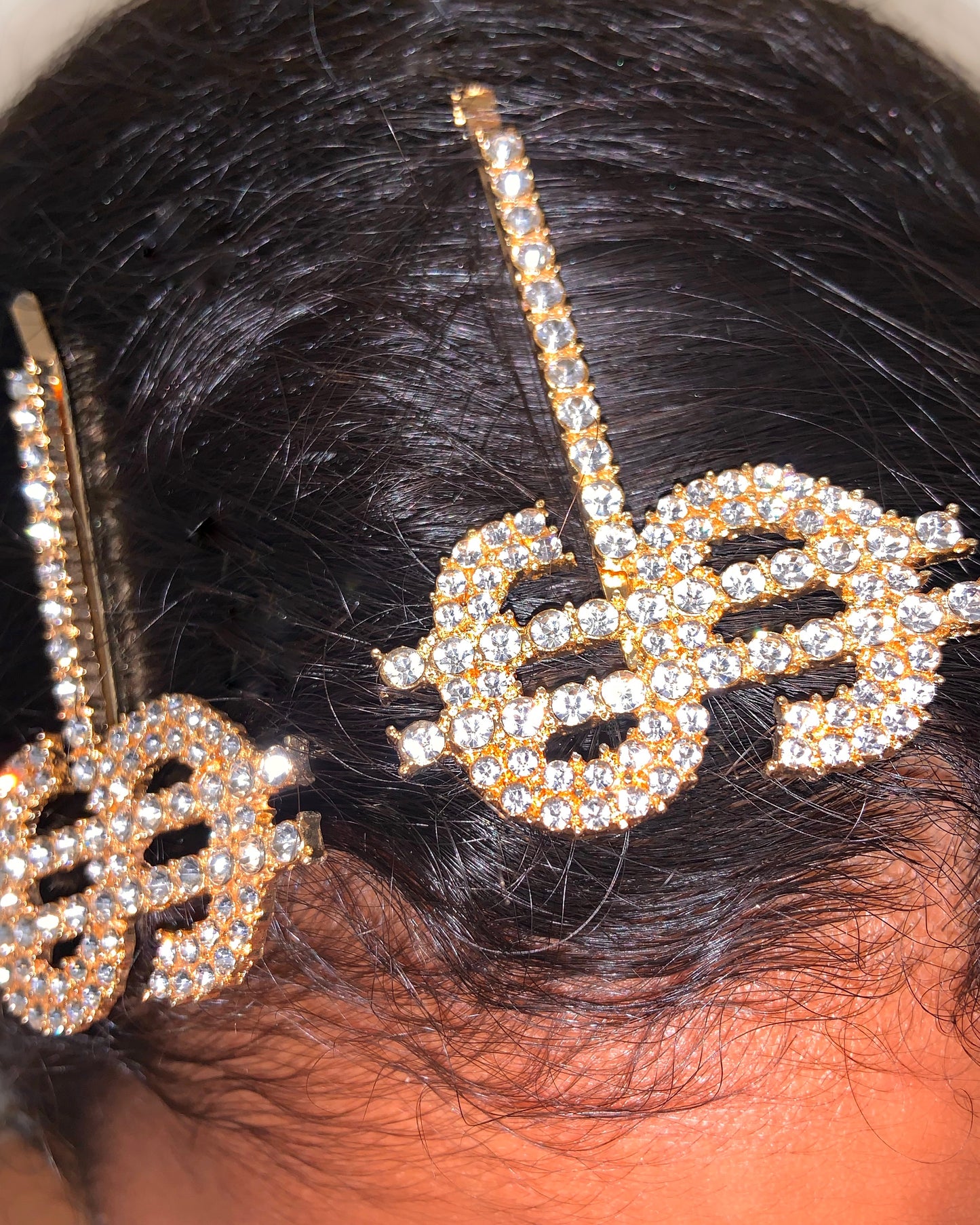 Dollar Sign Hairpin {view}