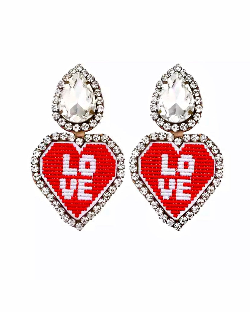 Lovey Earrings- Clip On {views}