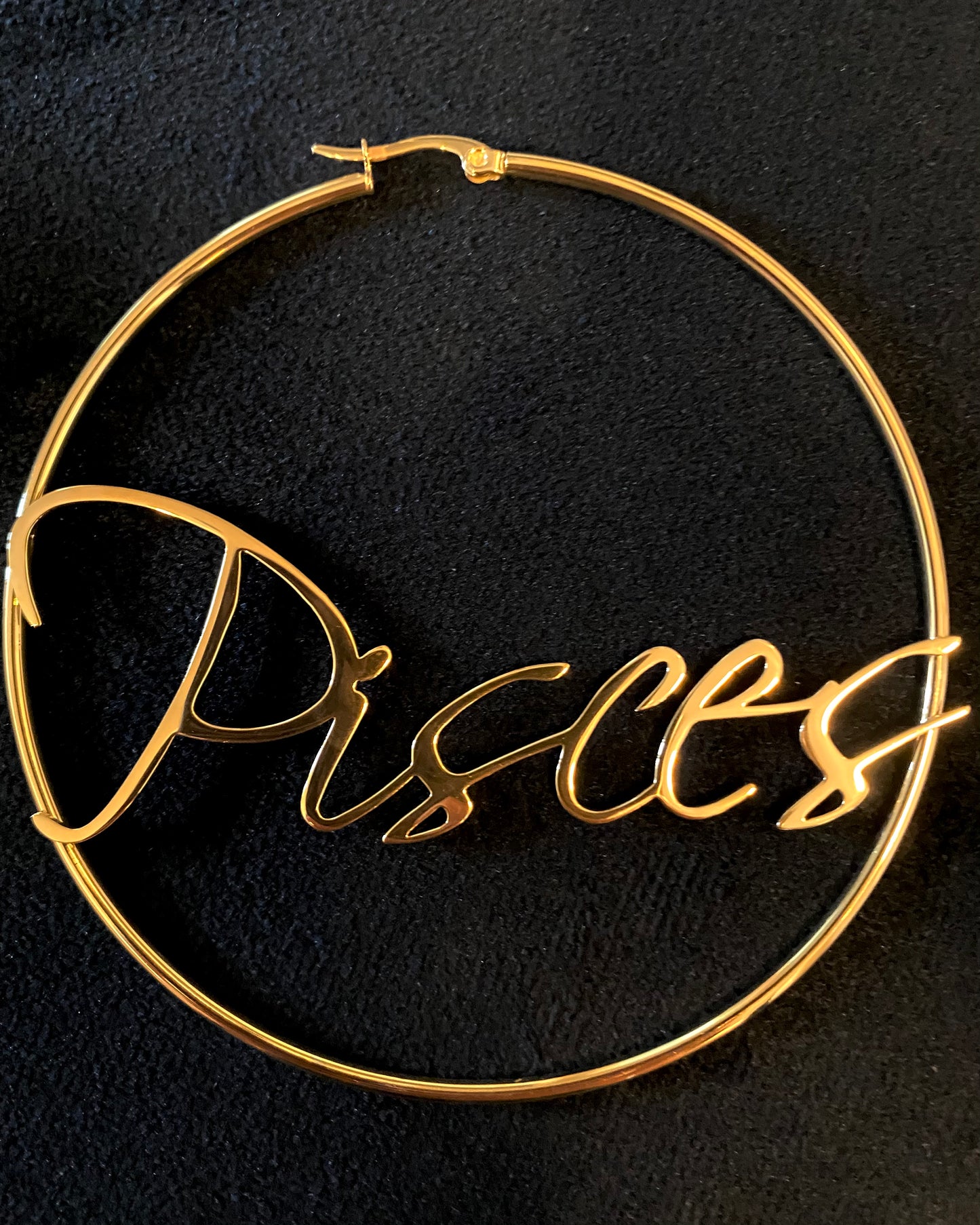 Horoscope Hoop Earrings {view}