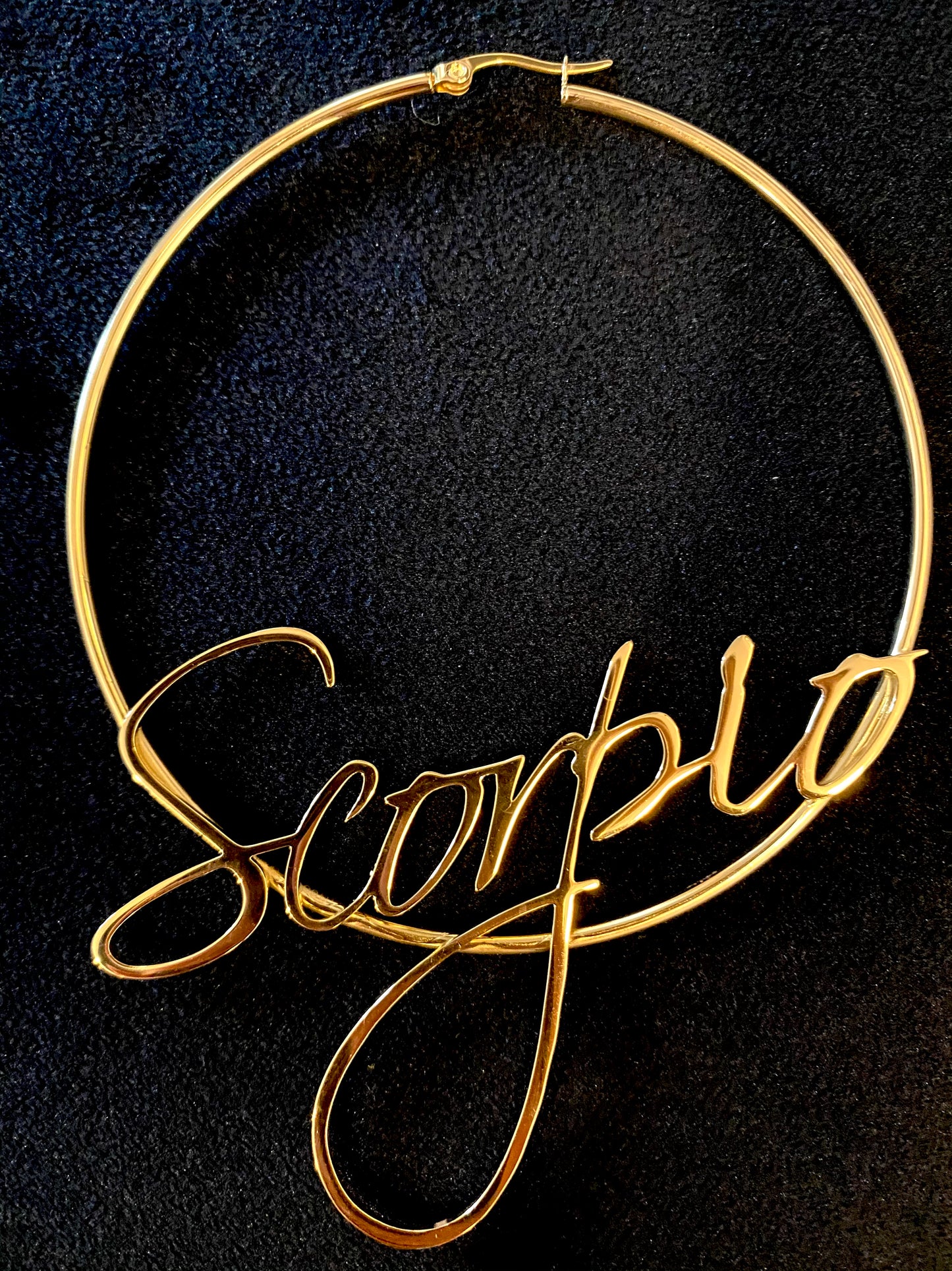 Horoscope Hoop Earrings {view}