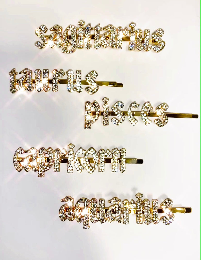 Zodiac Hair Clip {view}