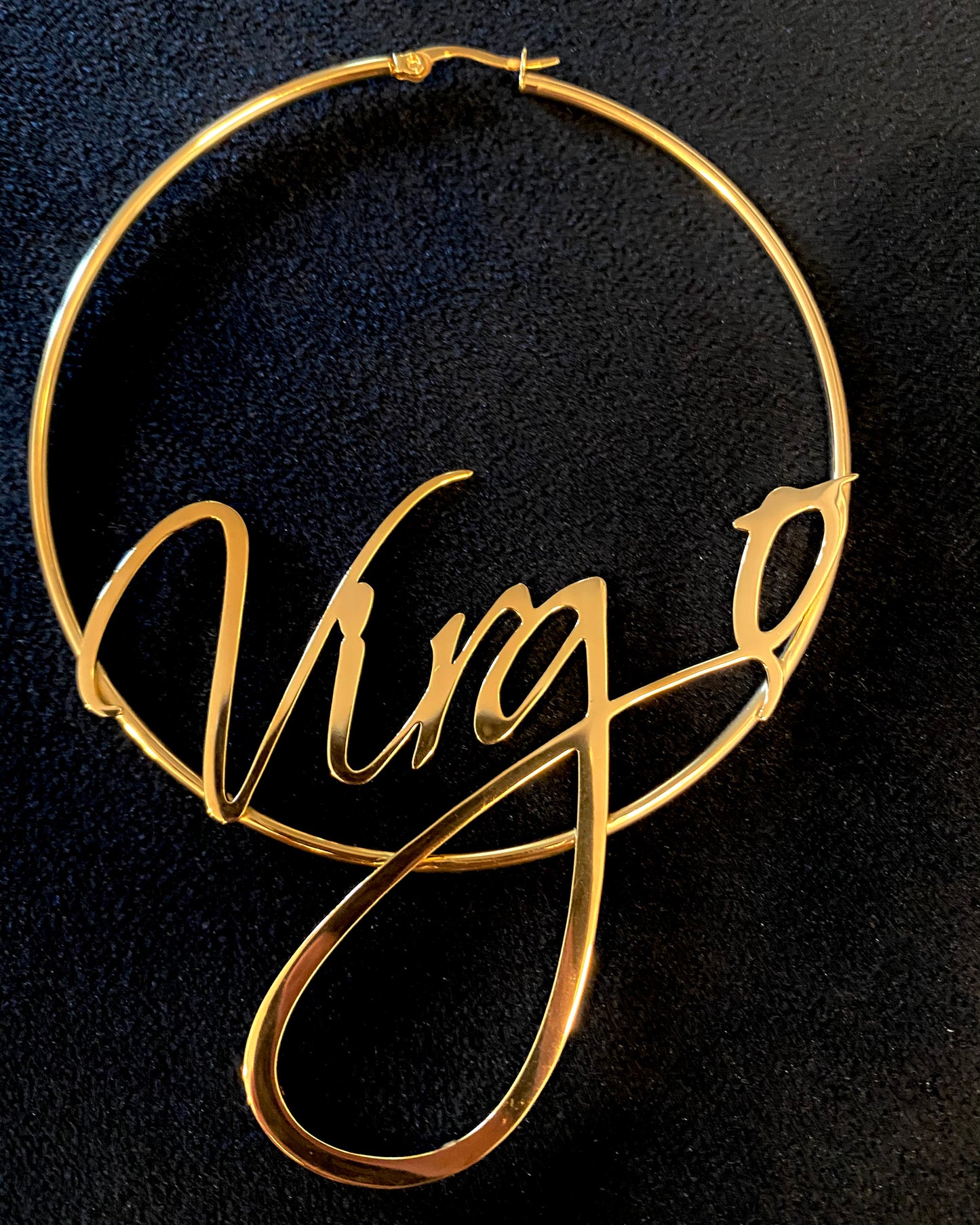 Horoscope Hoop Earrings {view}