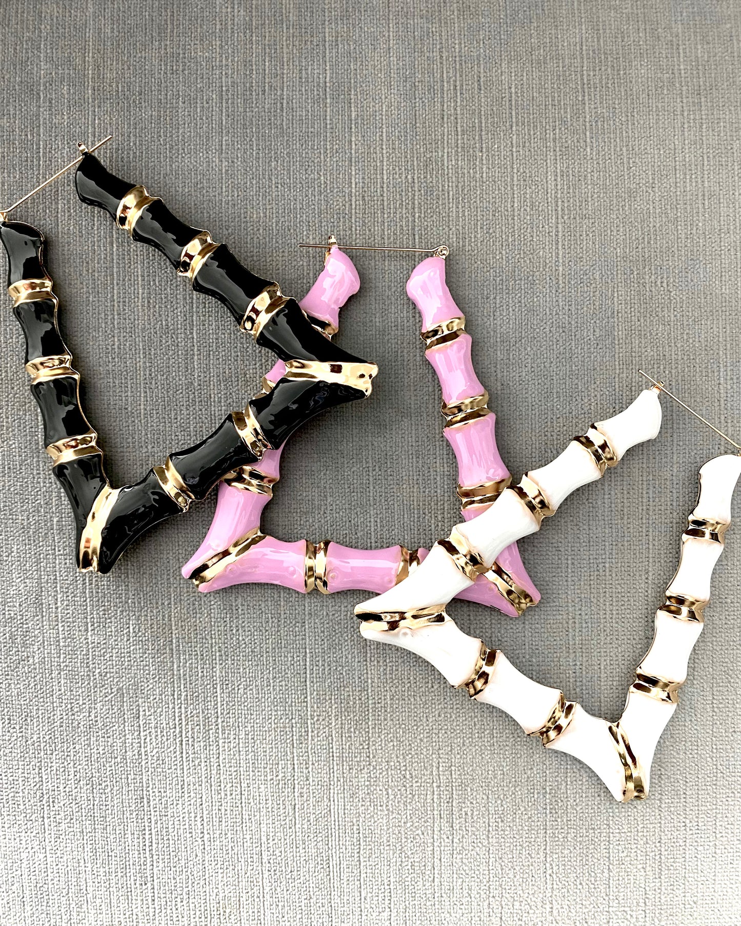 Baila Bamboo Earrings {view} Color Options