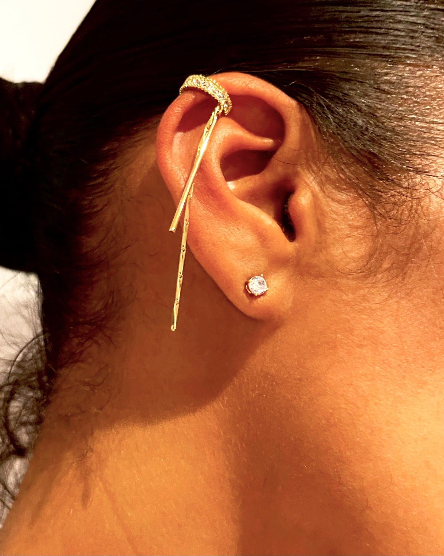 Lema Cuff Earrings - 2 pc Set {view}