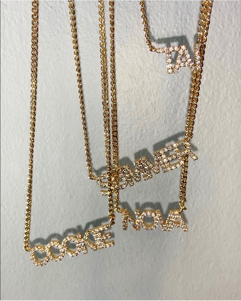 Custom Name Necklace {view} Approx 3-4 Weeks - DM Or Email Before Purchase To Discuss Name Details