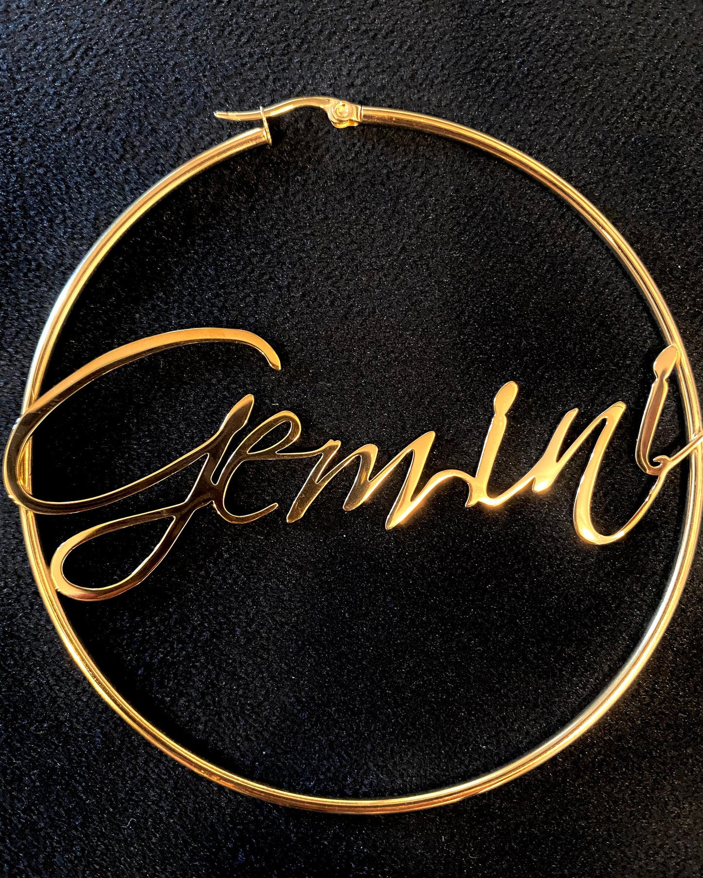 Horoscope Hoop Earrings {view}