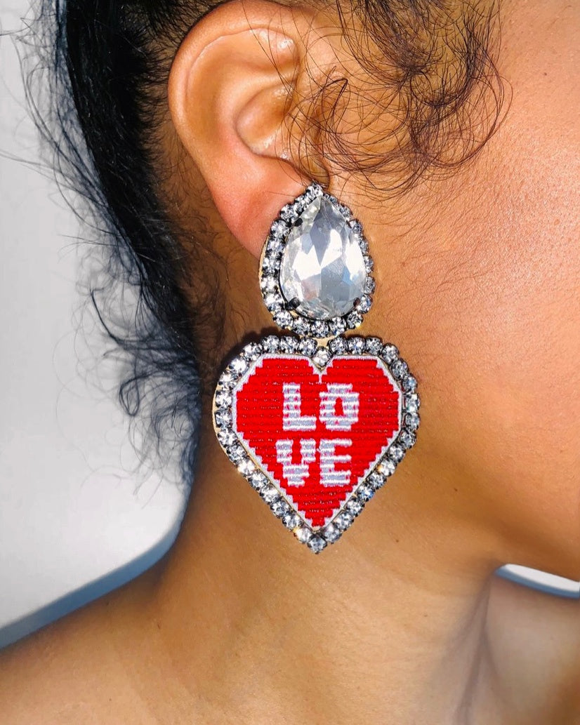 Lovey Earrings- Clip On {views}
