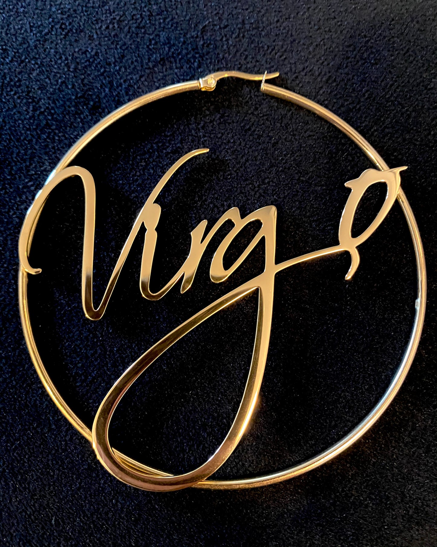 Horoscope Hoop Earrings {view}