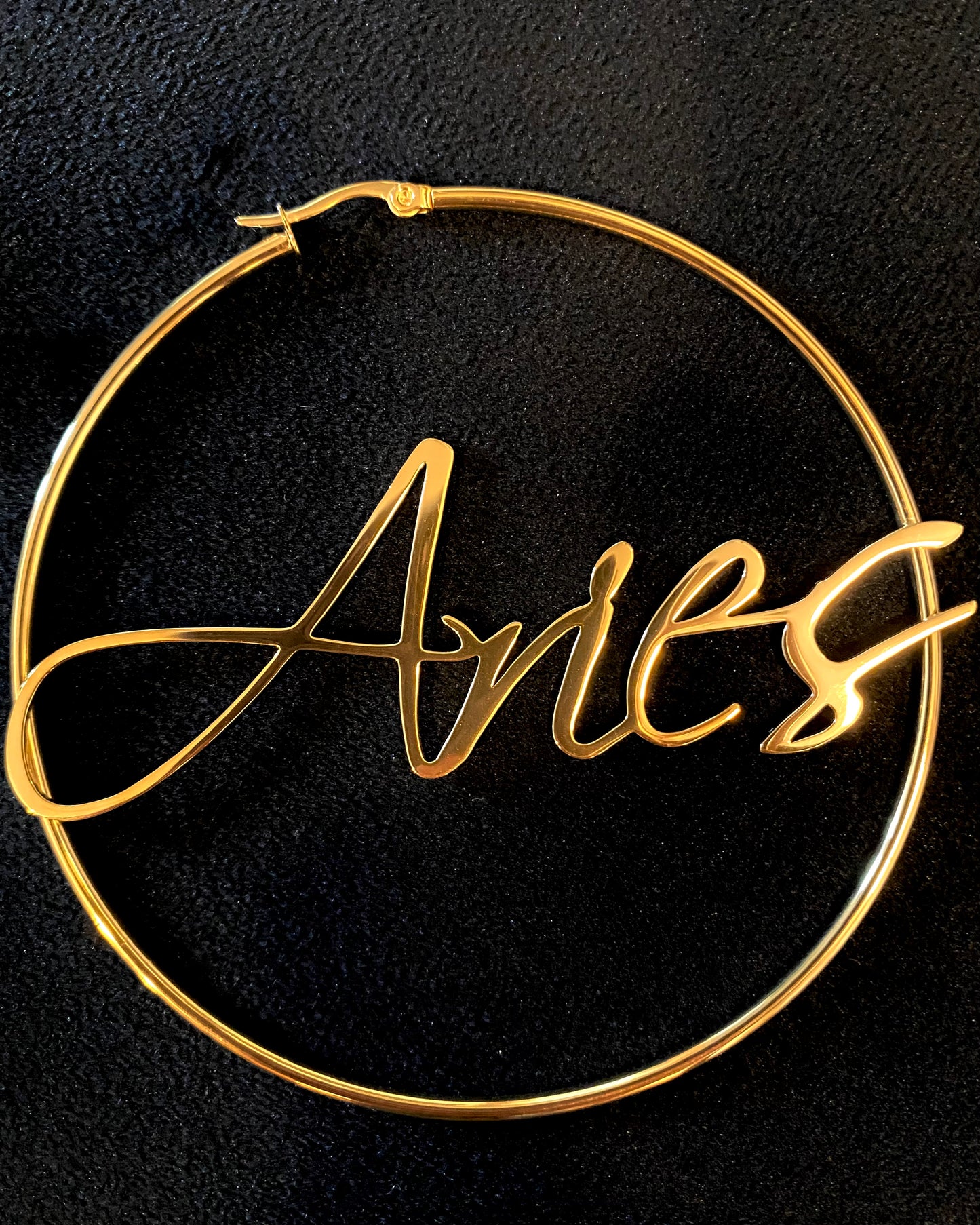 Horoscope Hoop Earrings {view}