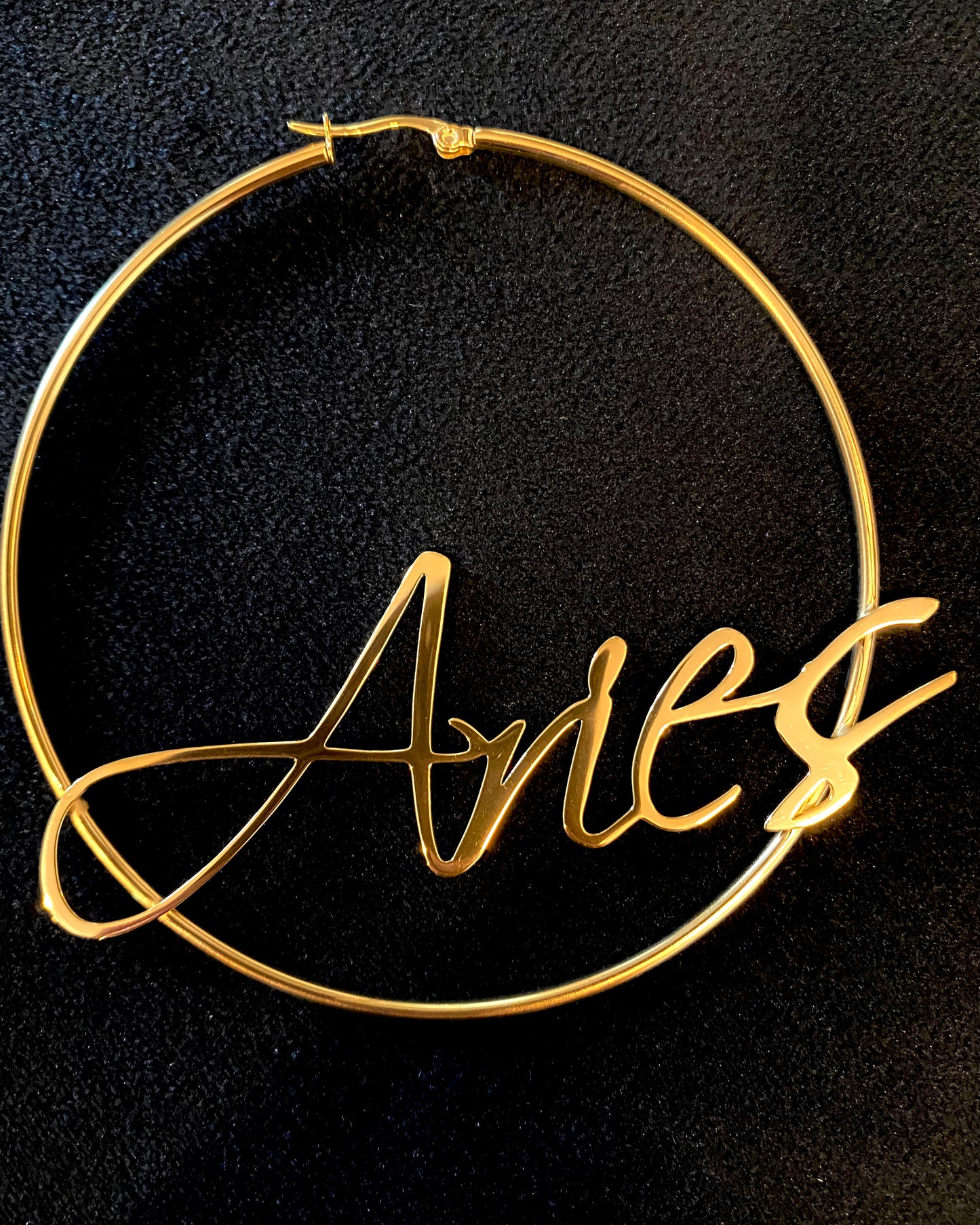 Horoscope Hoop Earrings {view}