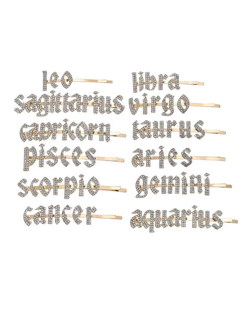 Zodiac Hair Clip {view}