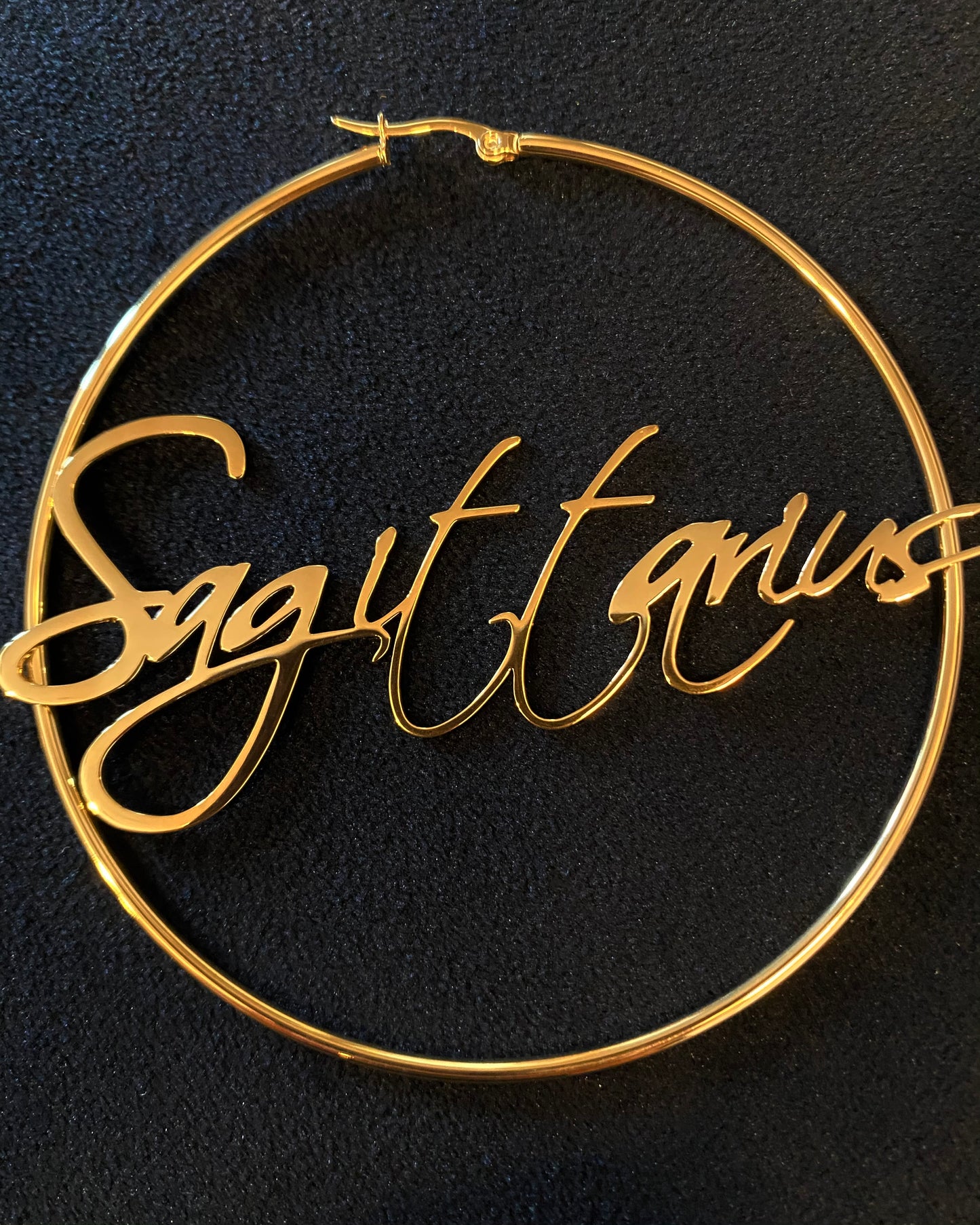 Horoscope Hoop Earrings {view}
