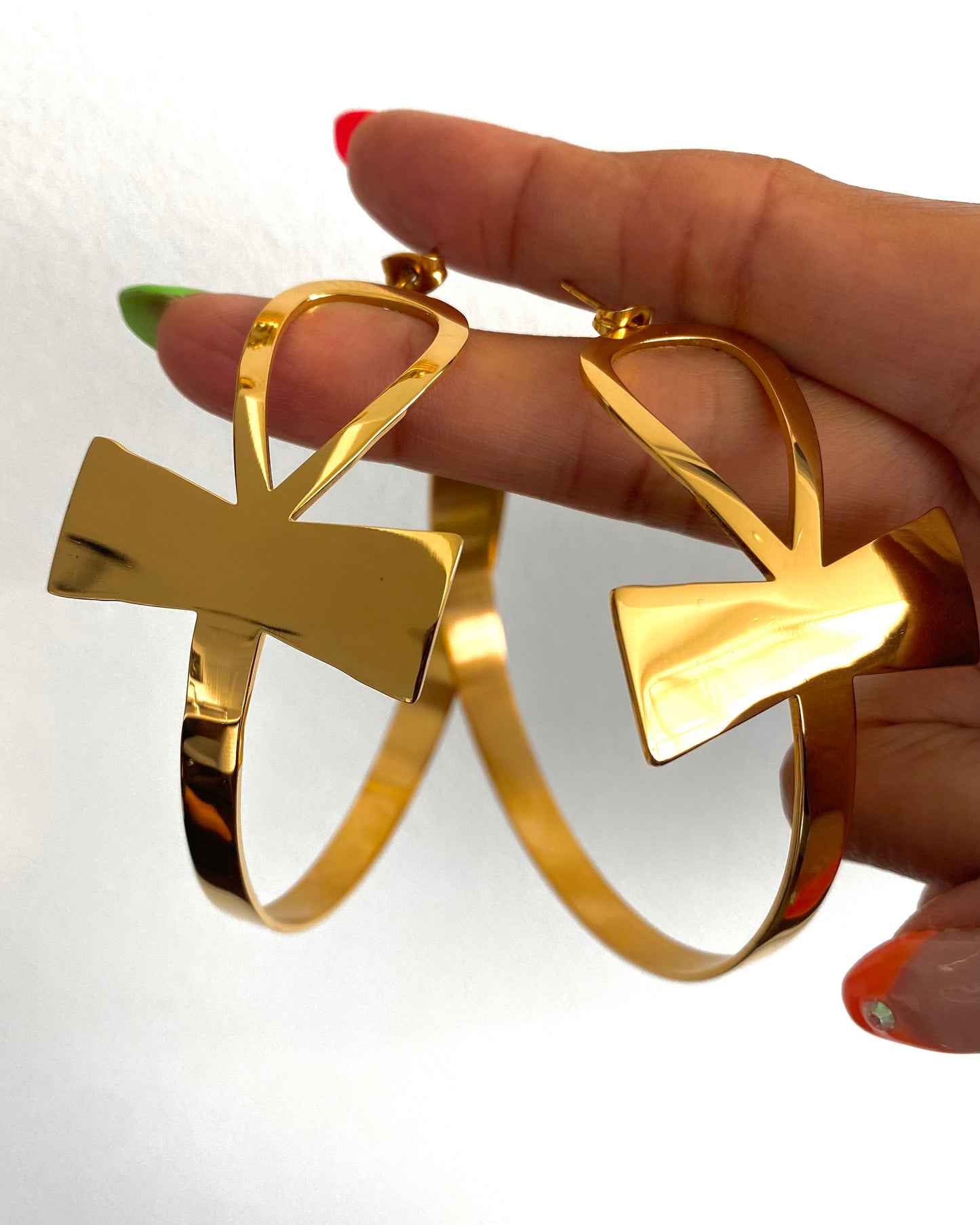 Ankh Hoop Earrings {view}