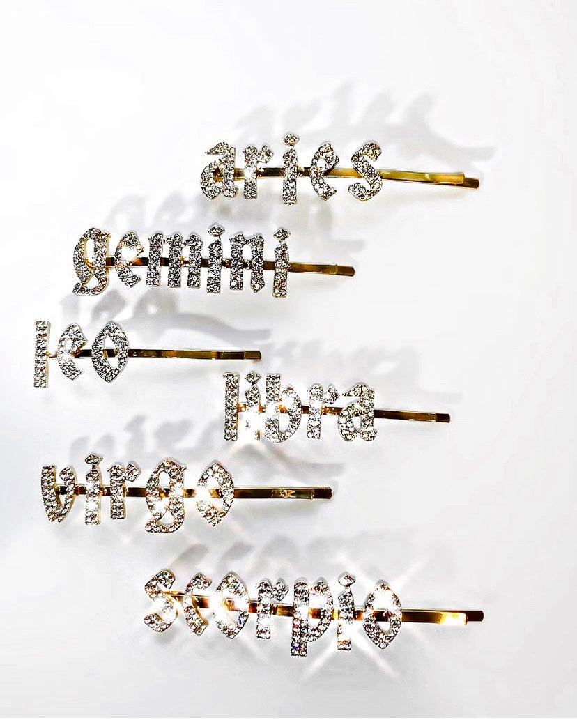 Zodiac Hair Clip {view}