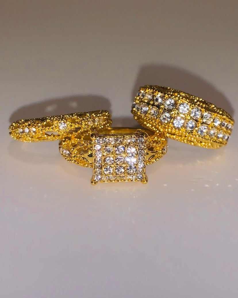 Fatima 3 pc Ring Set {view}