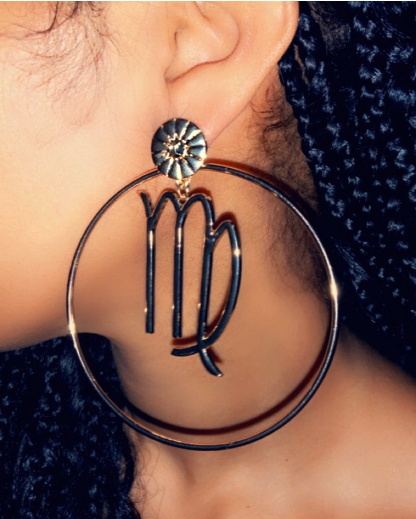 Nova Zodiac Hoop Earrings~ 2 Styles In One {view}