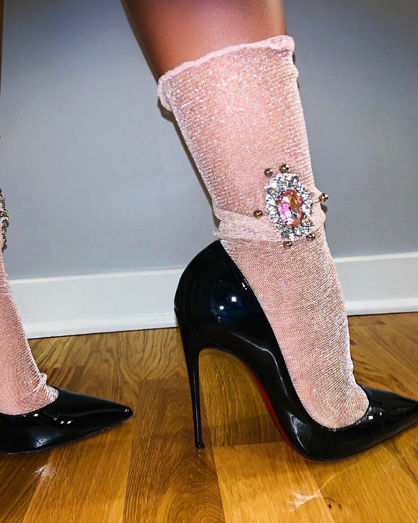 Ankle socks cheap high heels