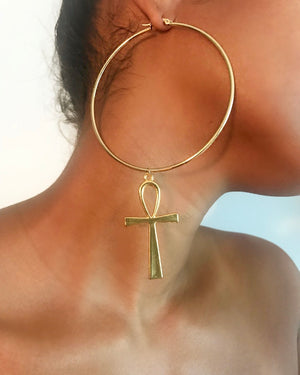 Ankh Earrings {view} See Color Options