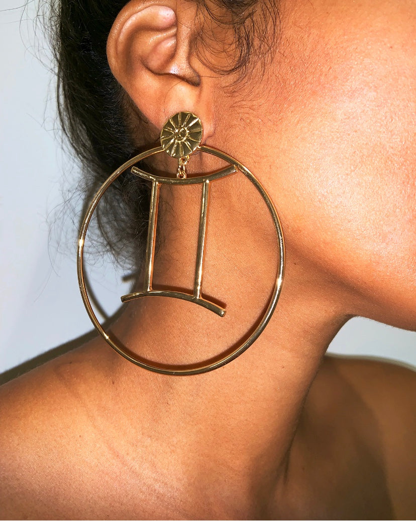 Nova Zodiac Hoop Earrings~ 2 Styles In One {view}