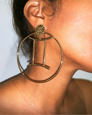 Nova Zodiac Hoop Earrings~ 2 Styles In One {view}