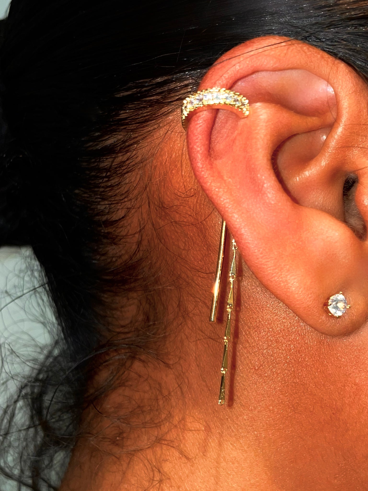 Lema Cuff Earrings - 2 pc Set {view}