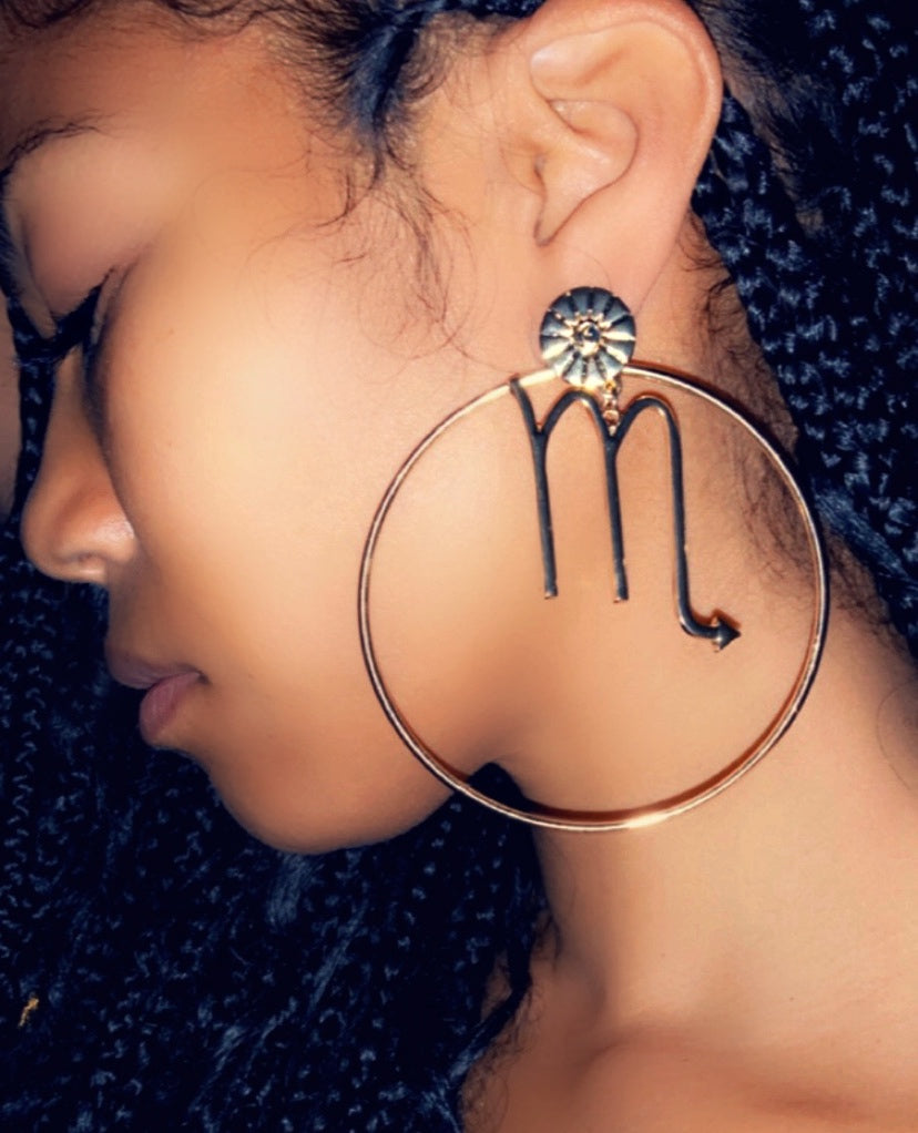 Nova Zodiac Hoop Earrings~ 2 Styles In One {view}