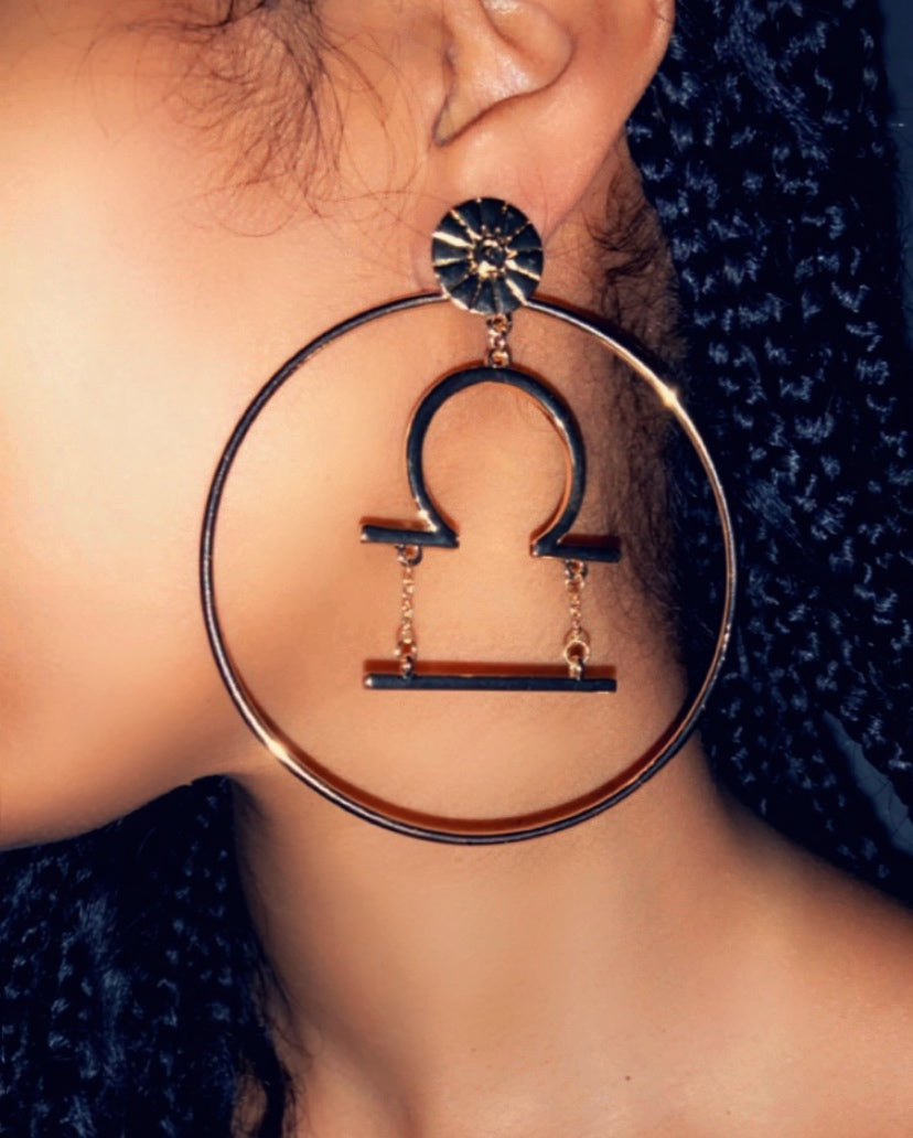 Nova Zodiac Hoop Earrings~ 2 Styles In One {view}