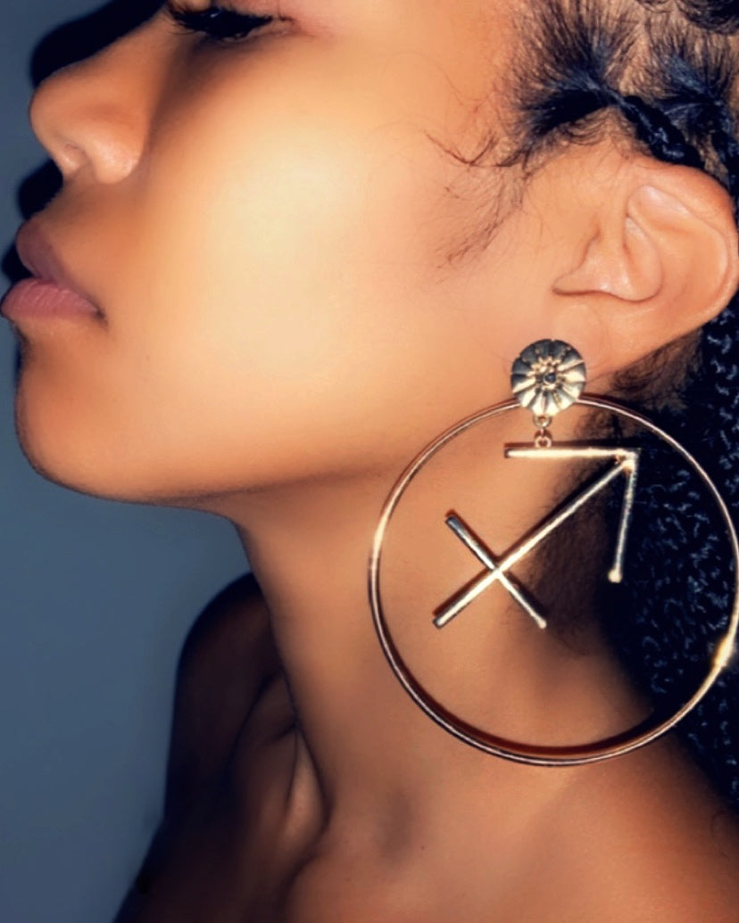 Nova Zodiac Hoop Earrings~ 2 Styles In One {view}